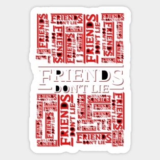 Friendship above all Sticker